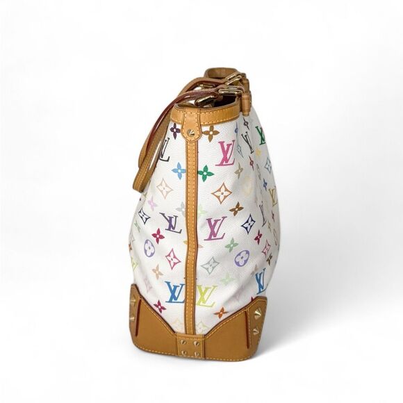 Rare 2011 LOUIS VUITTON Takashi Murakami Multicolor Sharleen MM Tote Bag - Picture 5 of 16